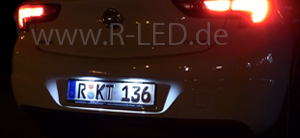R - LED, Ratisbona LED, Autobeleuchtung, Kennzeichenbeleuchtung,  Tagfahrlicht
